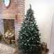 image 2 of 6ft (180cm) Rocky Mountain Pine Green Artificial Christmas Tree Snow Tip and Pine Cones