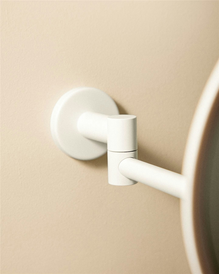 image 1 of Cosmic Wall Magnifying Mirror with Screws and Durable for Bathroom, Light Grey | Multi