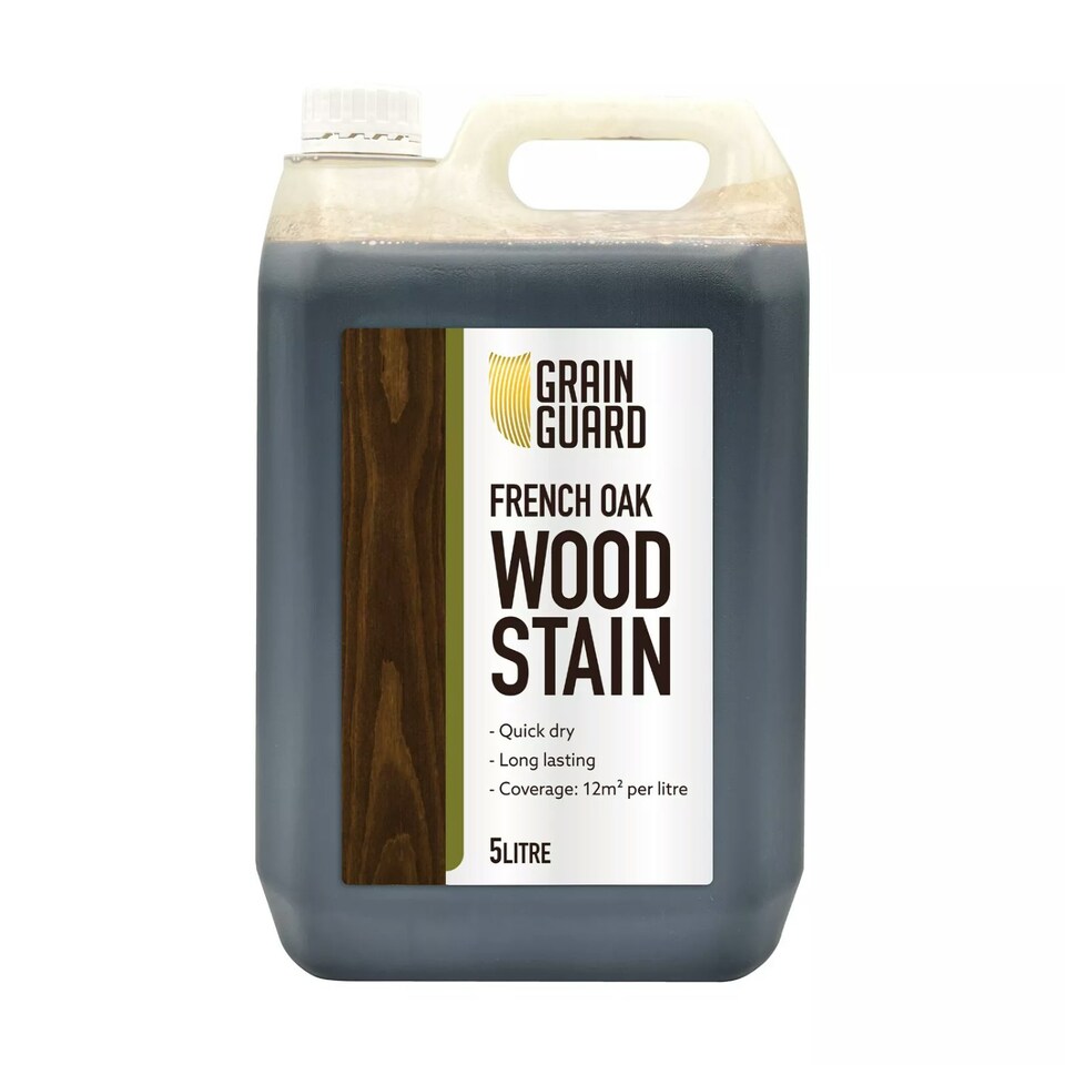Grain Guard Water Based Wood Stain - French Oak - 5l