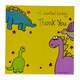 image 1 of Pack of 10 Thank You Dinosaur Design Card Sheets Birthday Party