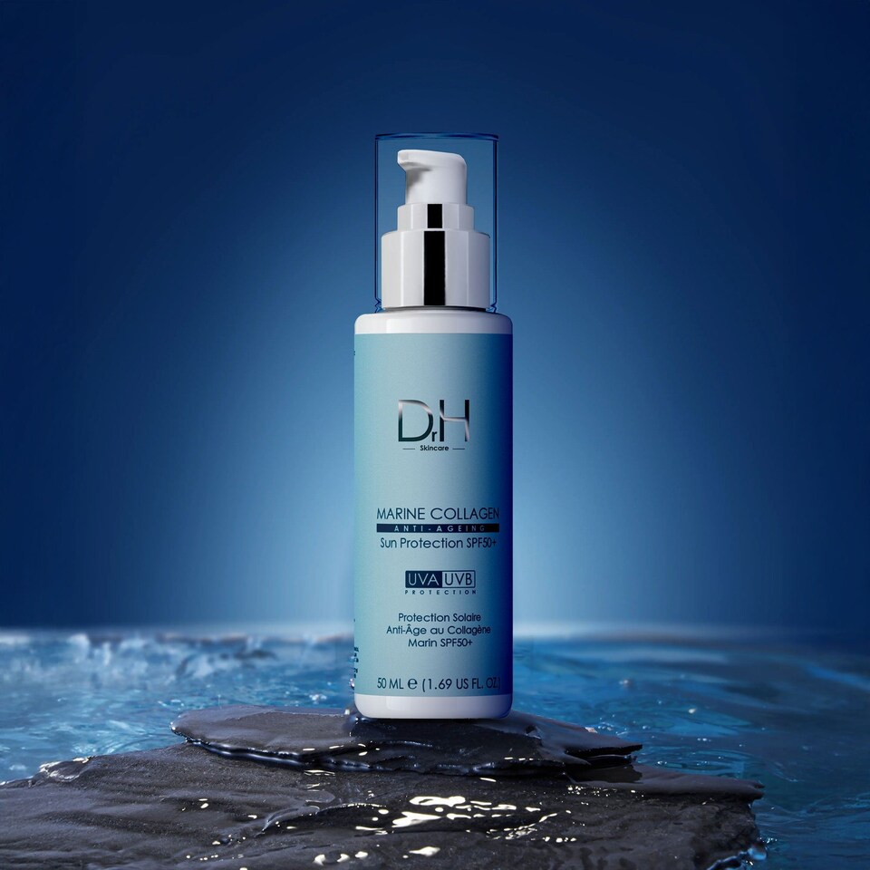 image 1 of Dr H Anti-Ageing Marine Collagen Sun Protection SPF 50 50ml for Firming, Protecting