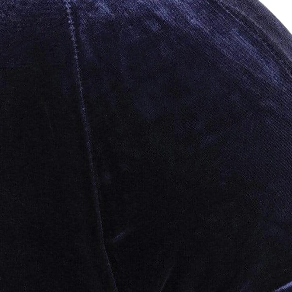 image 1 of Shires Velveteen Hat Cover - Navy - 53cm - 57cm Blue | 53cm - 57cm
