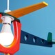 image 5 of ValueLights Childrens Multicolour Helicopter Ceiling Pendant Shade | Multi