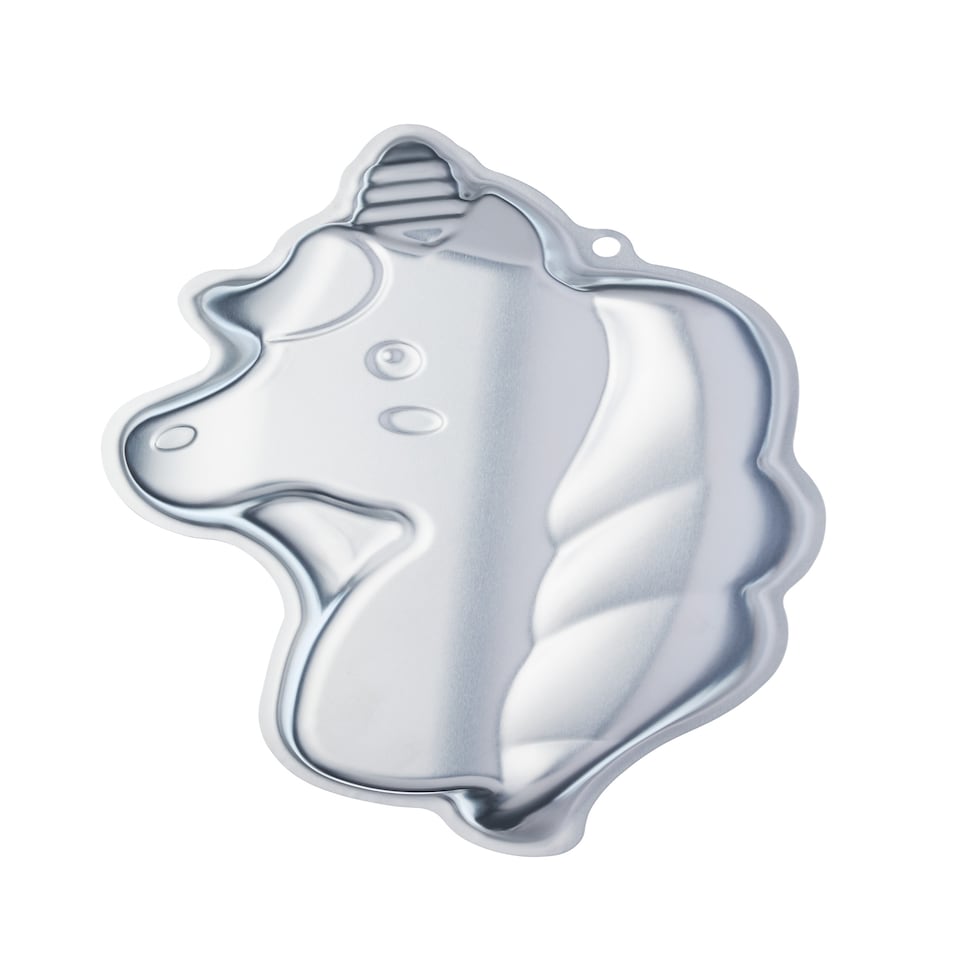 image 1 of KitchenCraft Cake Pan Unicorn Shaped Silver | ONE SIZE