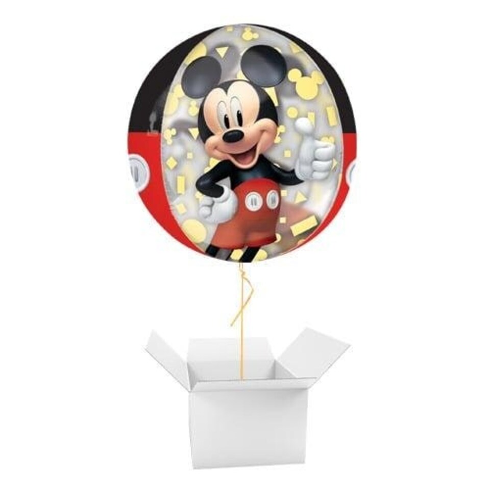 image 1 of Mickey Mouse Forever Orbz Foil Helium Balloon - Inflated Balloon in a Box | Multi