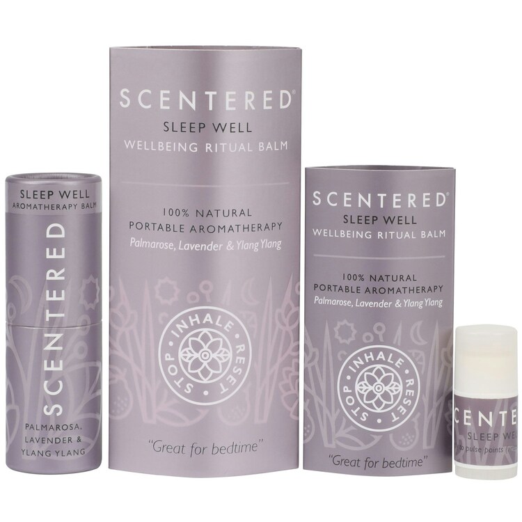 Scentered Aromatherapy Sleep Well Balm & Sleep Well Travel Balm
