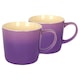 image 1 of Argon Tableware New Bone China Mugs - 330ml - Purple Ombre - Pack of 2 Purple