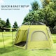 image 3 of Outsunny Instant Camping Tent, 4 Person Easy Setup Dome Tent | Yellow | Yellow | 2.8L x 2.4W x 1.55H m