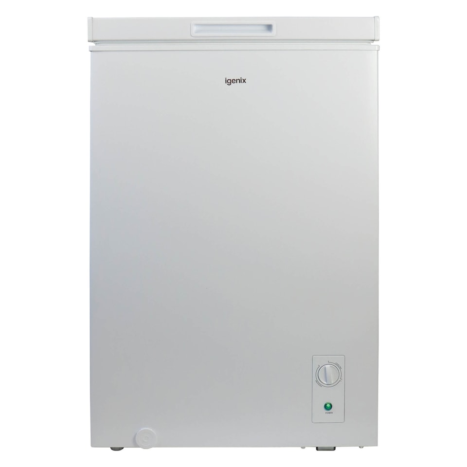 image 1 of Igenix IG100 Freestanding Chest Freezer, 99 L, White