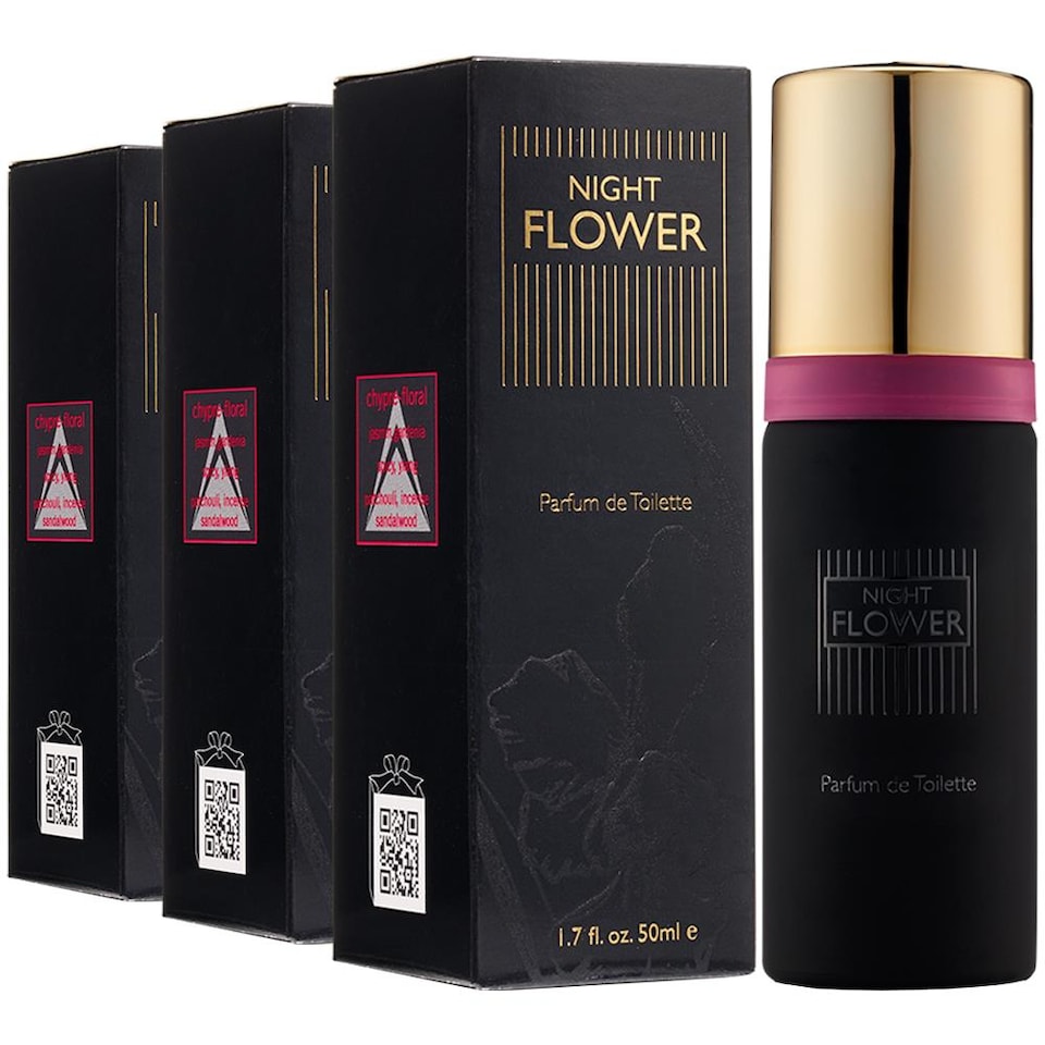 image 1 of UTC Night Flower PDT Parfum De Toilette For Her 50ml - Pack of 3