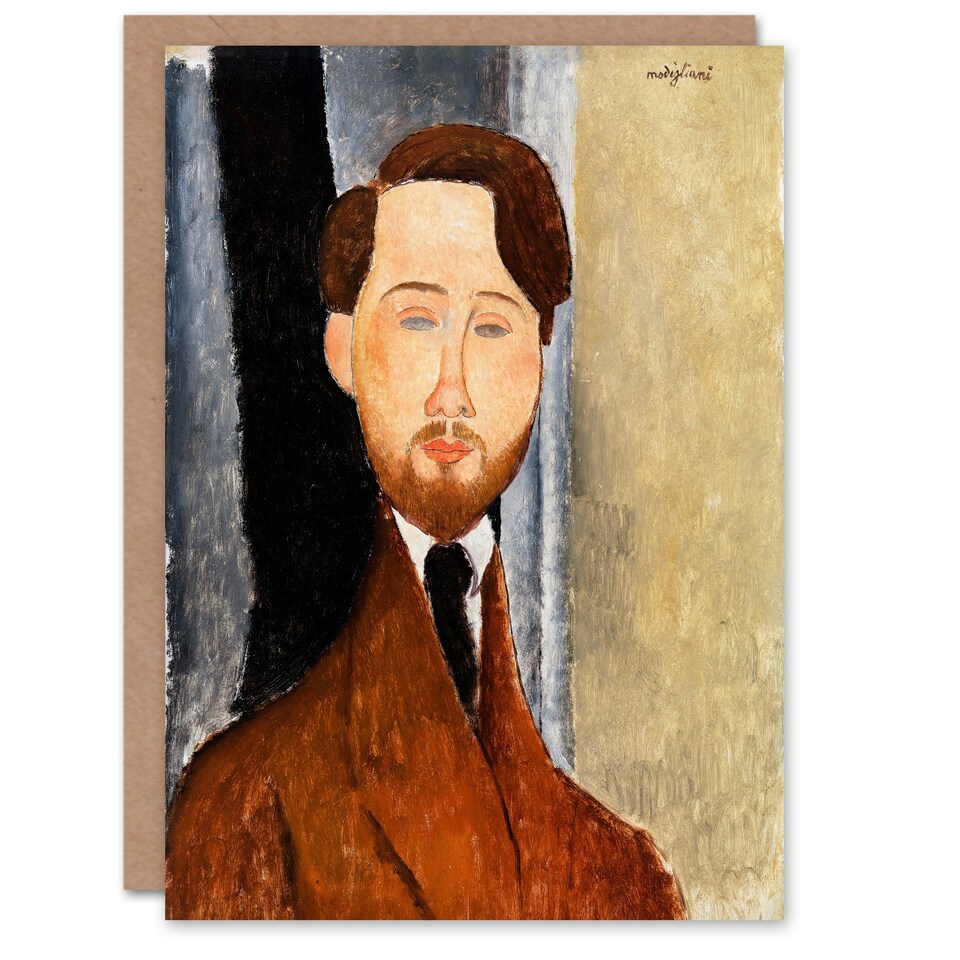 image 1 of Amedeo Modigliani Art Card Leopold Zborowski Portrait