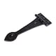 image 1 of Hammer & Tongs Traditional T-Hinge - W245mm - Black | Black | Black