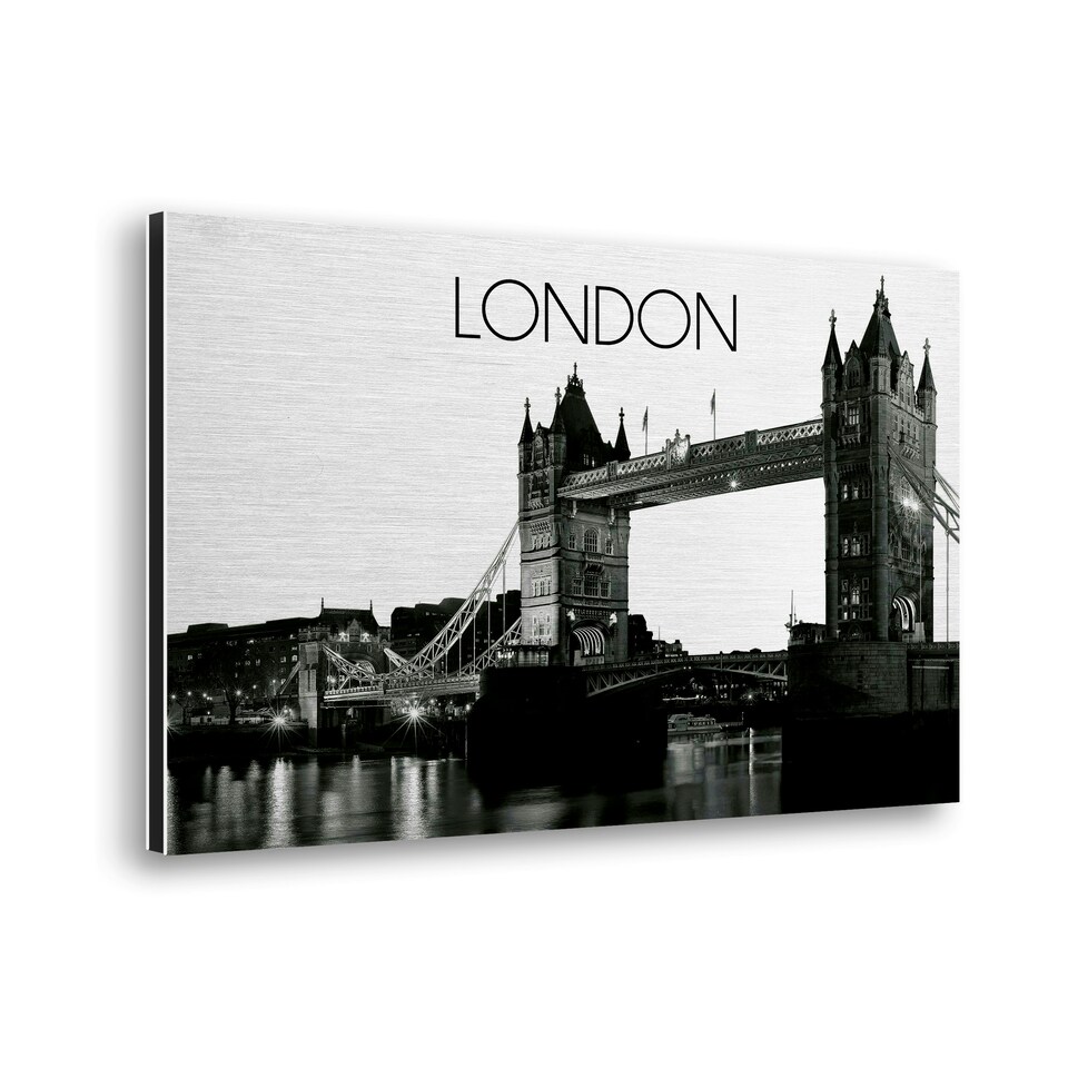 image 1 of Metal Art London Brushed Aluminium Print