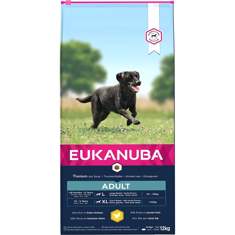 Eukanuba Large Breed Adult Dry Dog Food Chicken 12Kg