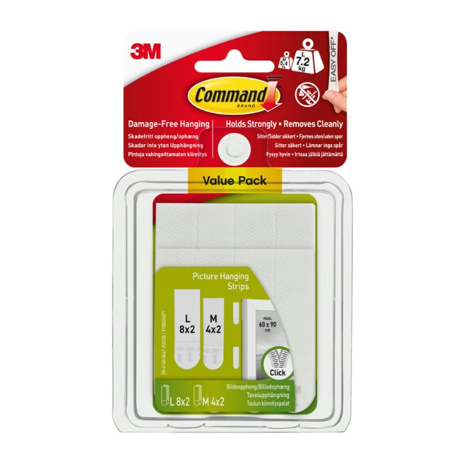 Command 17209 Picture Strips Medium/Large Combi Pack - One Colour - One Size