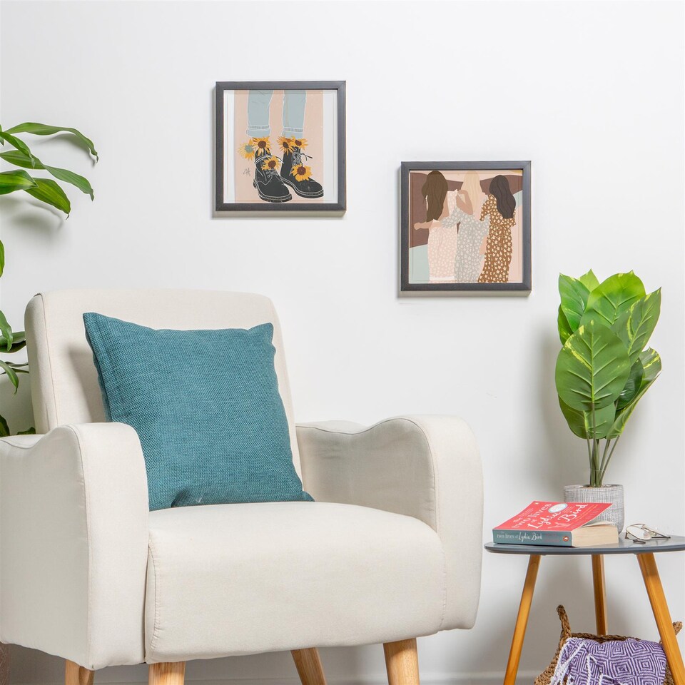 image 1 of Nicola Spring 3D Box Photo Frame - 10 x 10" - Black