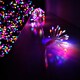 image 1 of 200 LED 10 Starburst Premier Christmas Multi Function Battery Timer Lights in Rainbow