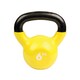 image 1 of Fitness Mad 6kg Cast Iron Kettlebell - Yellow Vinyl Sleeve | Yellow | Yellow | Not provided