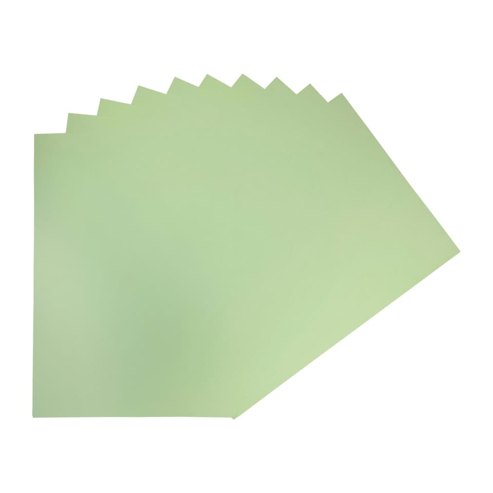 image 1 of Pack of 50 A4 Coloured Card 160gsm Sheets | Green | Pastel Green | A4 | 1