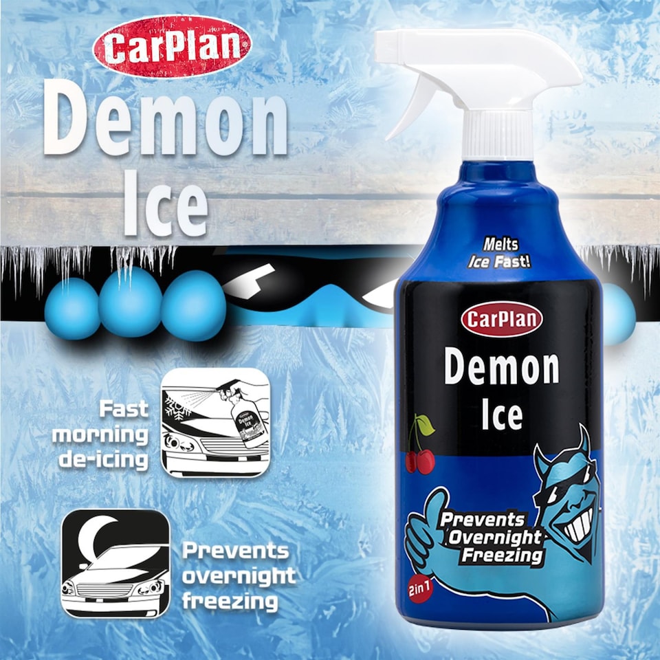image 1 of Carplan Windscreen De Icer Pre Icer Prevents Freezing Trigger Spray 1L x3