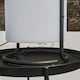 image 6 of ValueLights Corte Black Outdoor Table Lamp Dimmable White Cylinder Shade