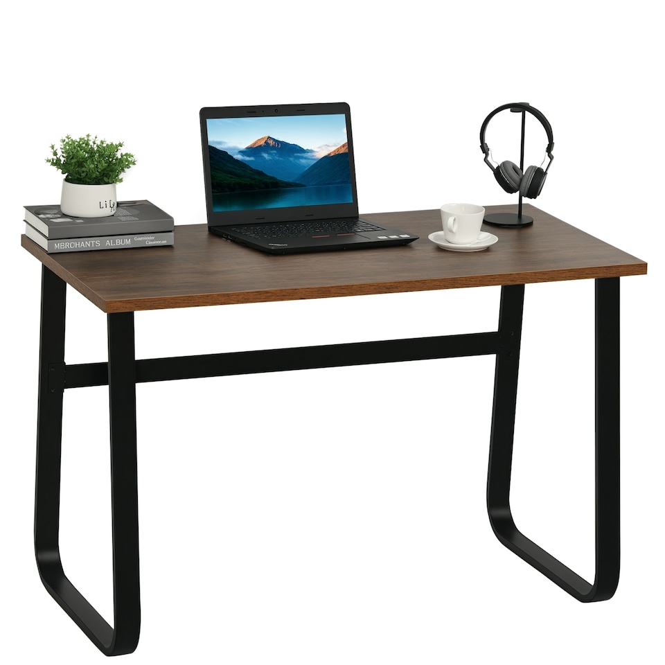 image 1 of HOMCOM Industrial Writing Desk Laptop Table Home Office Study Workstation