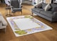 image 2 of Gold & Purple Flowers Rug | Multi