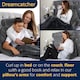 image 3 of Dreamcatcher Deluxe XL Grey Reading Pillow Detachable Headrest, Shredded Memory Foam Cuddle Cuddle Cushion Backrest Arm Support | Grey | Grey | XL - Grey | 1