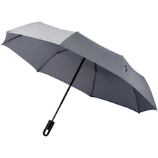 Marksman 21.5 Inch Traveller 3-Section Auto Open & Close Umbrella - Grey - 30.8 x 98 cm