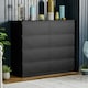 image 2 of Vida Designs Denver 8 Drawer Chest of Drawers Bedroom Storage, Black