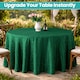 image 8 of Round Damask Table Cloth, Circular Linen Table Cover - 90 Inch