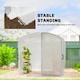 image 6 of Outsunny 3 x 2 x 2m Polytunnel Greenhouse with Door, Galvanised Steel Frame