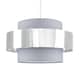 image 4 of ValueLights Matildo Grey Chrome Ceiling Pendant Shade | Grey