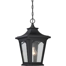 Bedford 1 Light Small Chain Lantern - Mystic Black Finish, E27
