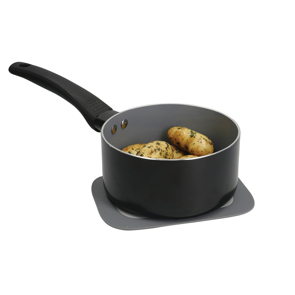 image 1 of MasterClass Trivet Black Silicone 3-in-1