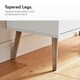 image 3 of VonHaus White and Oak Effect 5 Drawer Chest of Drawers for Bedroom White | Brown