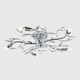 image 2 of ValueLights Blossom Modern 5 Way Decorative Silver Chrome Ceiling Light