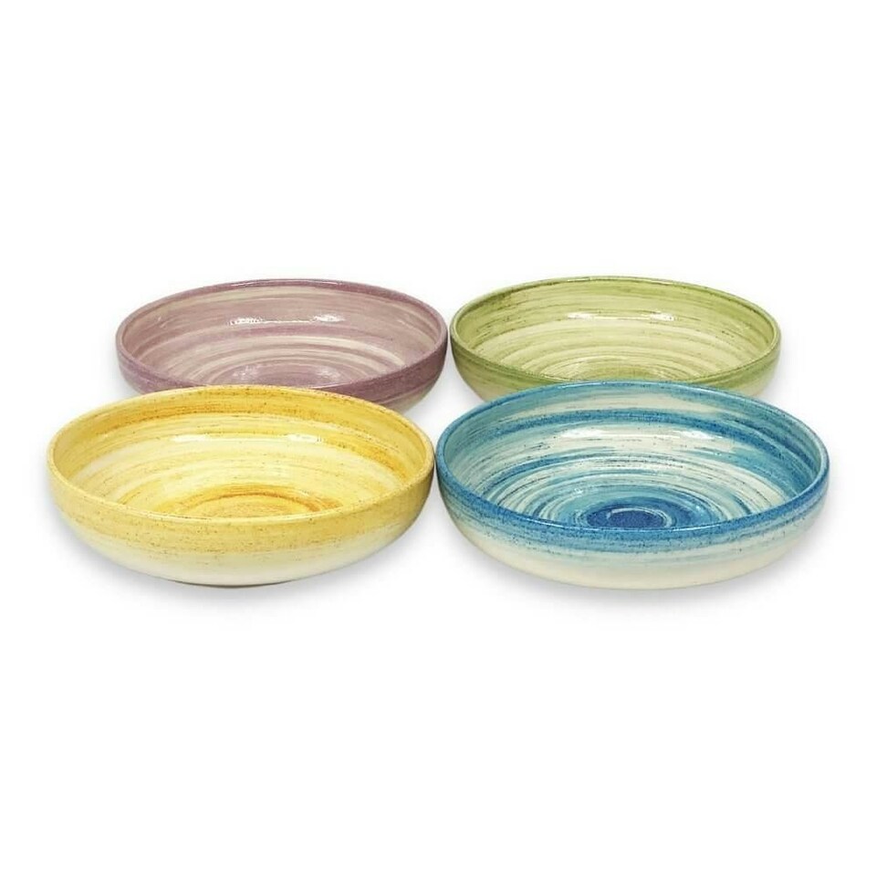 image 1 of Verano Spanish Ceramics Pastel Beach Large Bowl - 27cm Blue Blue