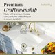 image 6 of Fireclay Kitchen Bundle - Single Bowl Belfast Sink, Strainer Waste & Bridge Lever Tap, 595mm - Brushed Brass - Balterley