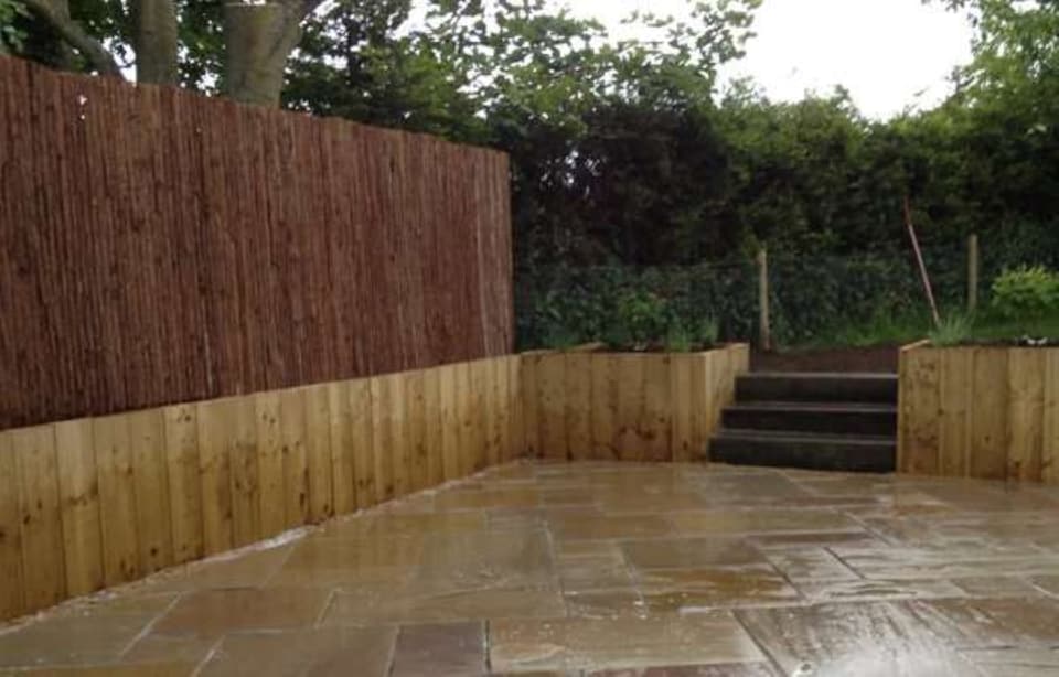 image 1 of Primrose Natural Bark Screening Garden Fence Privacy Roll Sun Protection 4m x 1m | Brown | Brown