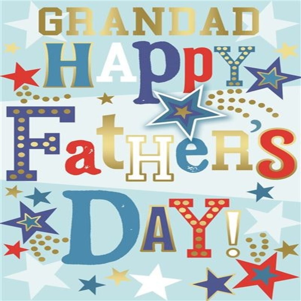image 1 of For Grandad Stars Design Father's Day Card