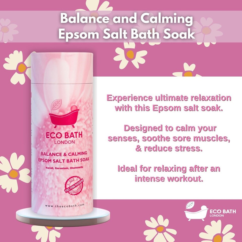 image 1 of Balance & Calming Epsom Salt Bath Soak Gift Tube
