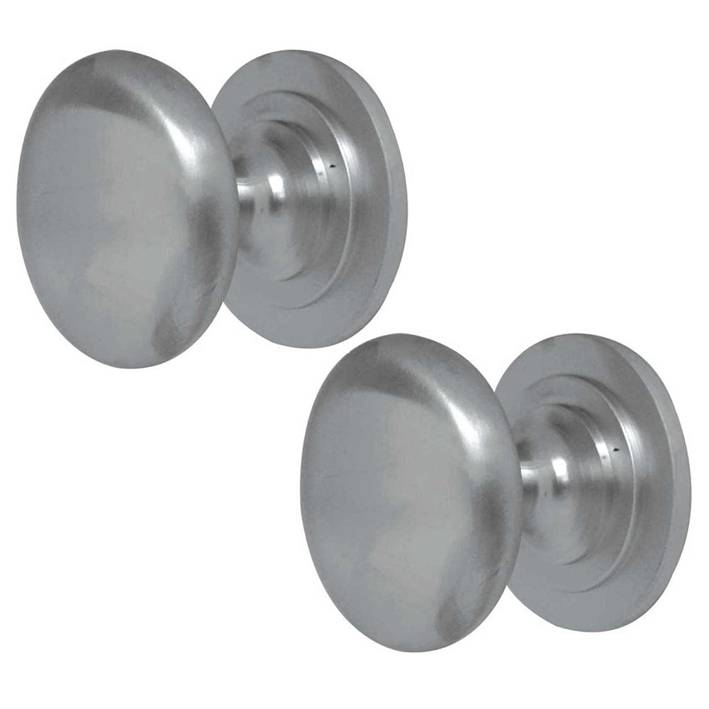 2 PACK High-Quality Satin Chrome Cupboard Knob 25mm for Furniture - Kitchen Cabinet Knob