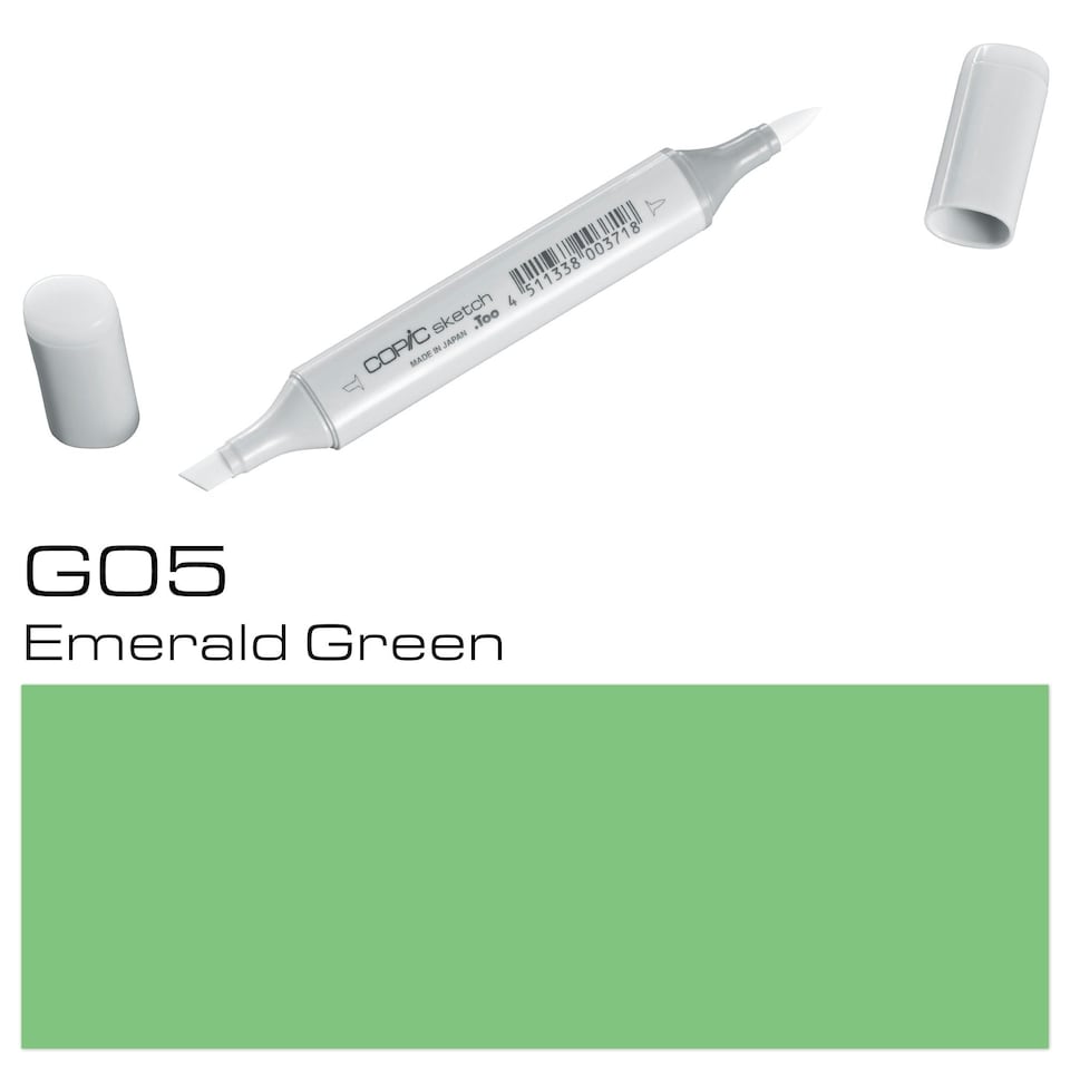 image 1 of Copic Sketch Marker, Emerald Green, Single Pen