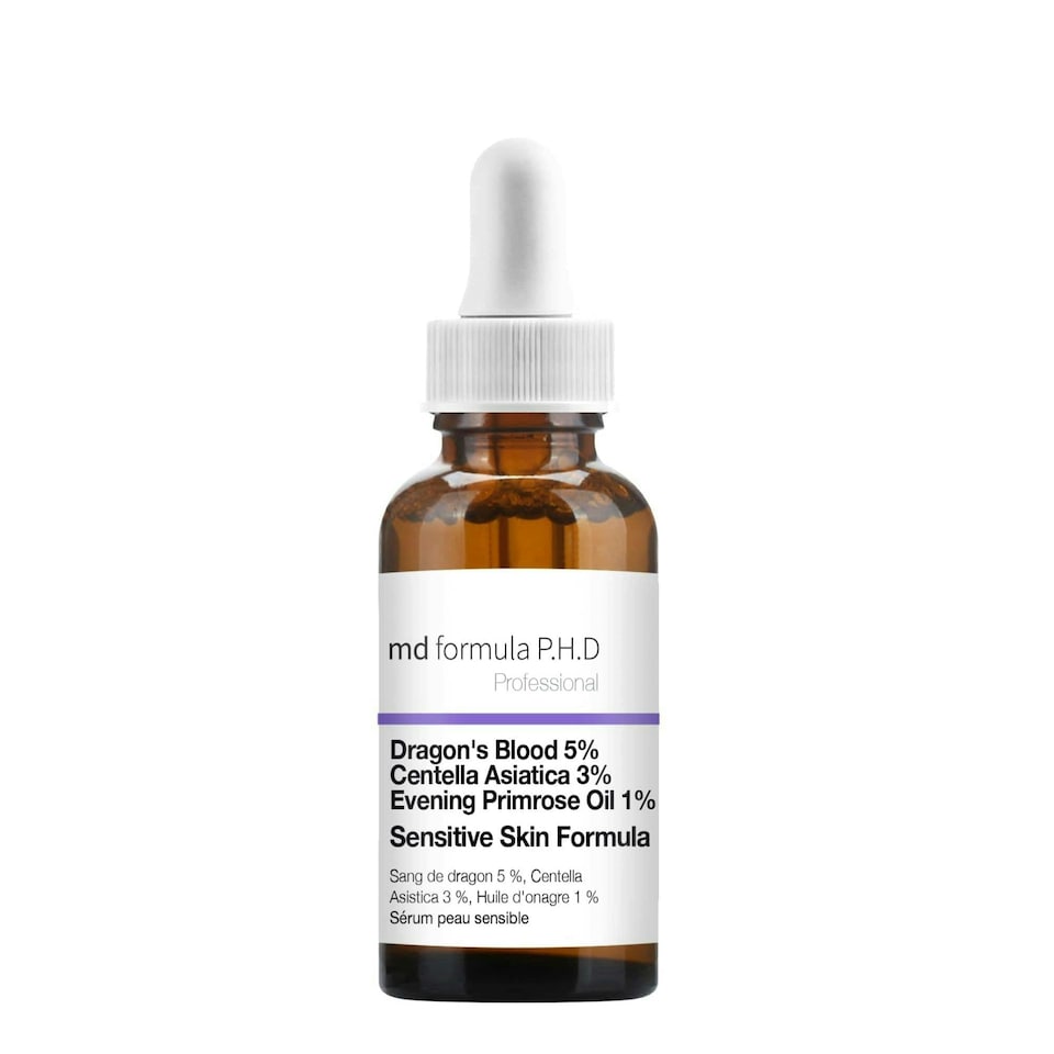 image 1 of MD Formula Sensitive Skin Serum Dragon's Blood 5%, Centella Asiatica 3%, Evening Primrose Oil 1% 30ml