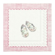 IHR  For My Little Baby Light RoseCocktail Napkins 25cm 3ply  20 Pack