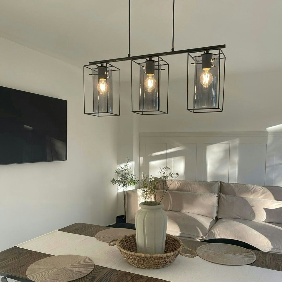 image 1 of Merton 3 Light Ceiling Light Black