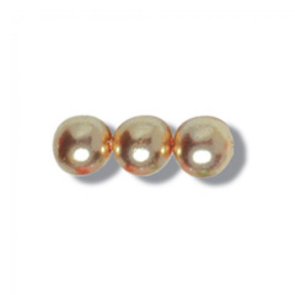 Trimits Gold Glass Pearl Beads Bulk Pack for Embroidery & Jewellery Making - per value pack of 3