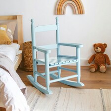 Premier Kids Blue Rocking Chair, Non-Harmful Children's Chair, Easy to Balance Kiddie Chair, Adjustable Playroom Chair