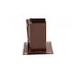 image 10 of 4x Heavy Duty Bolt Down Fence Post Shoe Grip Holder - 75 x 75mm | Brown | 4